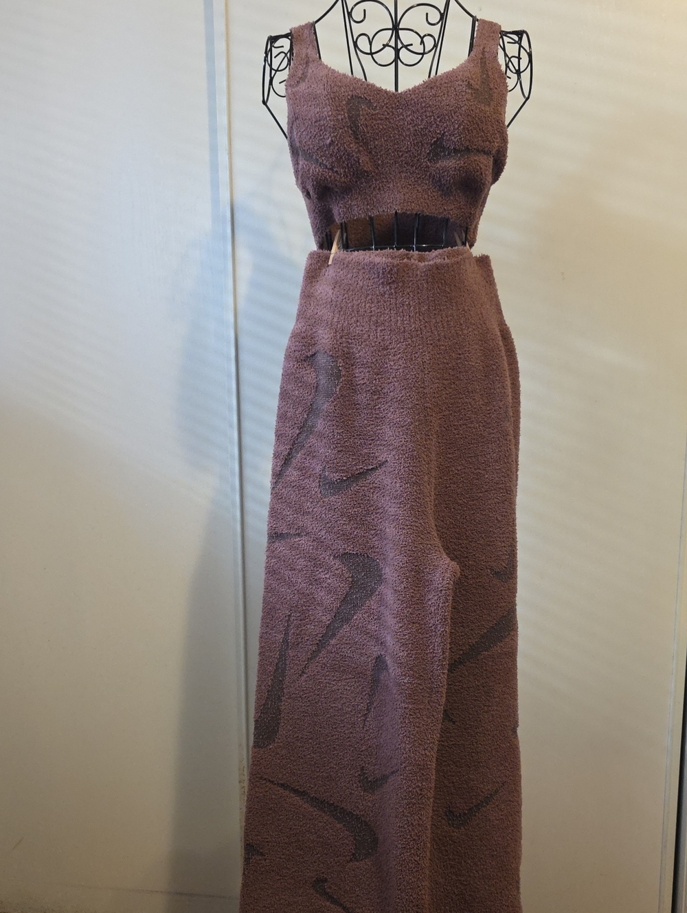 Cozy NIKE boucle Bra And Pant Set